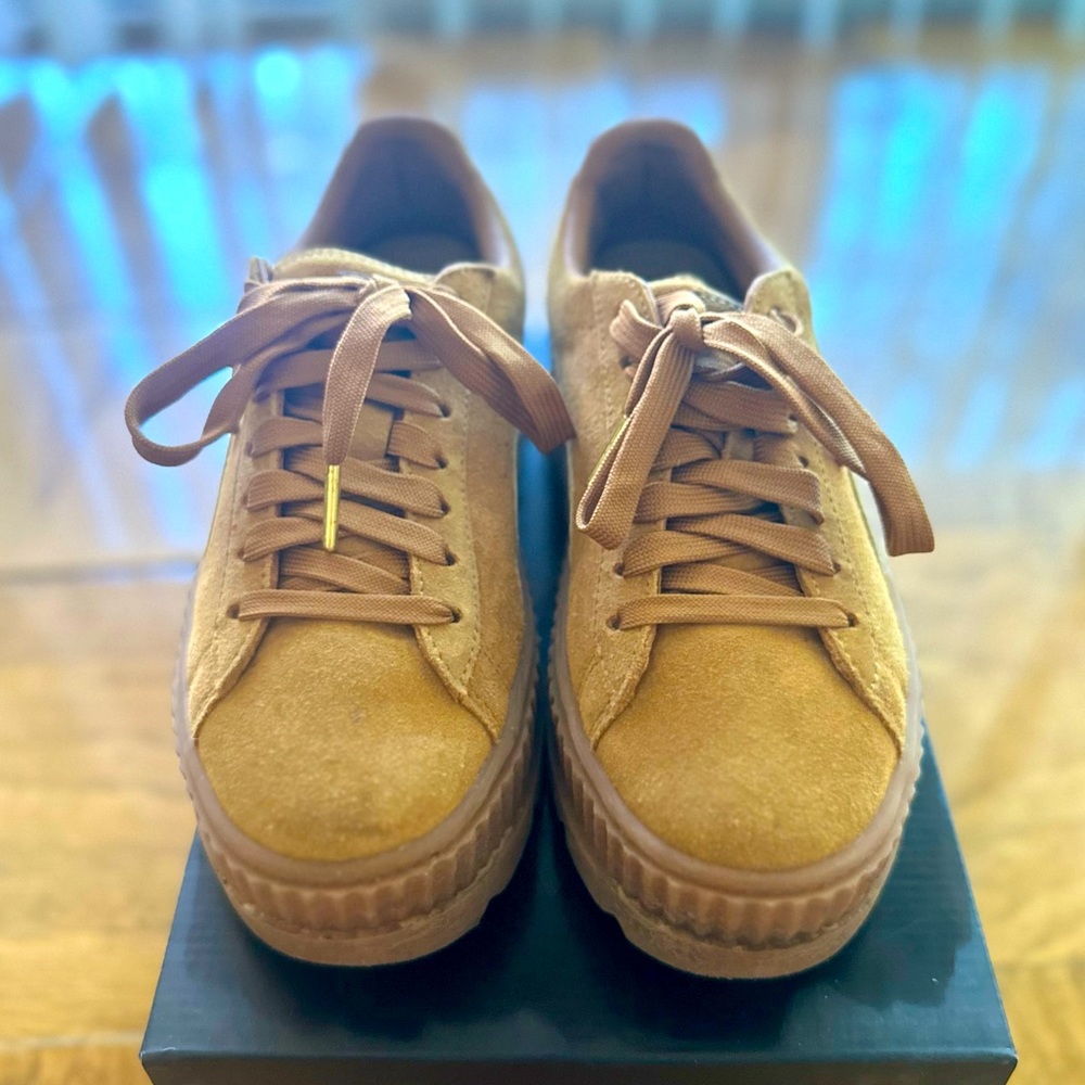 Puma Fenty By Rihanna Cleated Creeper Lace Up Suede Women